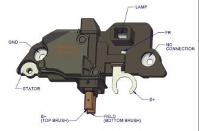 Regler für Lichtmaschinen der 0124515...-Serie Bosch 1986AE0061 1986AE0087 F00M145290 F00M145352 F00MA45207 F00MA45227 14 Volt Original Bosch